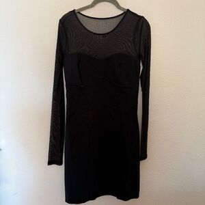 Abercrombie Mesh Long Sleeve Dress